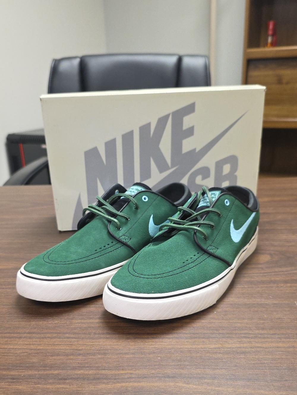 Nike SB Stefan Janoski OG+ Gorge Green Copa Blue DV5475-300 Men's 10 Skate Shoe
